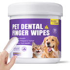 No-Rinse Dog Dental Care Wipes - 50 Count - Unflavored