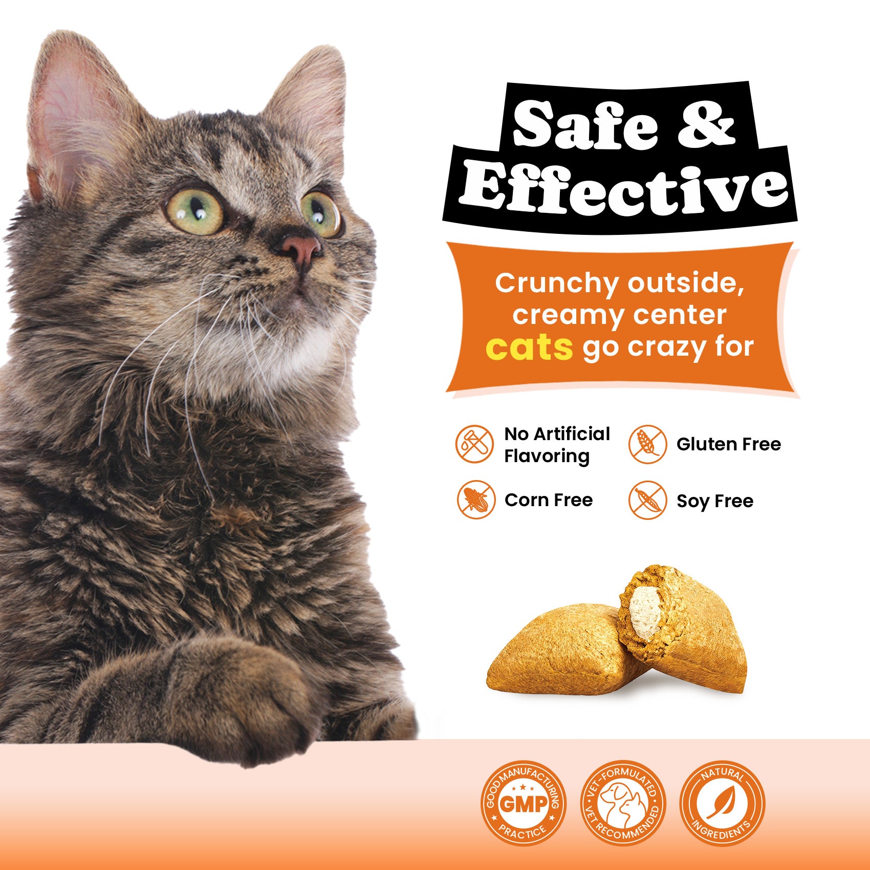 Cat Multivitamins Treats with L-Lysine & Taurine – 12 Vitamins & 5 Minerals - 450 Ct