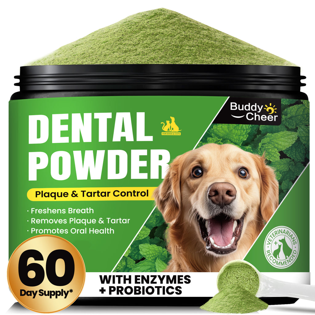 BuddyCheer Dog Dental Powder Mint Plaque Tartar