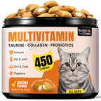 Cat Multivitamins Treats with L-Lysine & Taurine – 12 Vitamins & 5 Minerals - 450 Ct