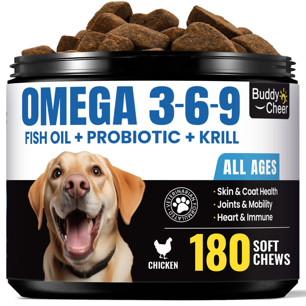 BuddyCheer Omega-3 Salmon Fish Oil Chews Dogs