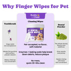 No-Rinse Dog Dental Care Wipes - 50 Count - Unflavored