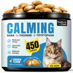 Calming Cat Treats with GABA for Grooming, Travel, Vet Visits - 450 Ct