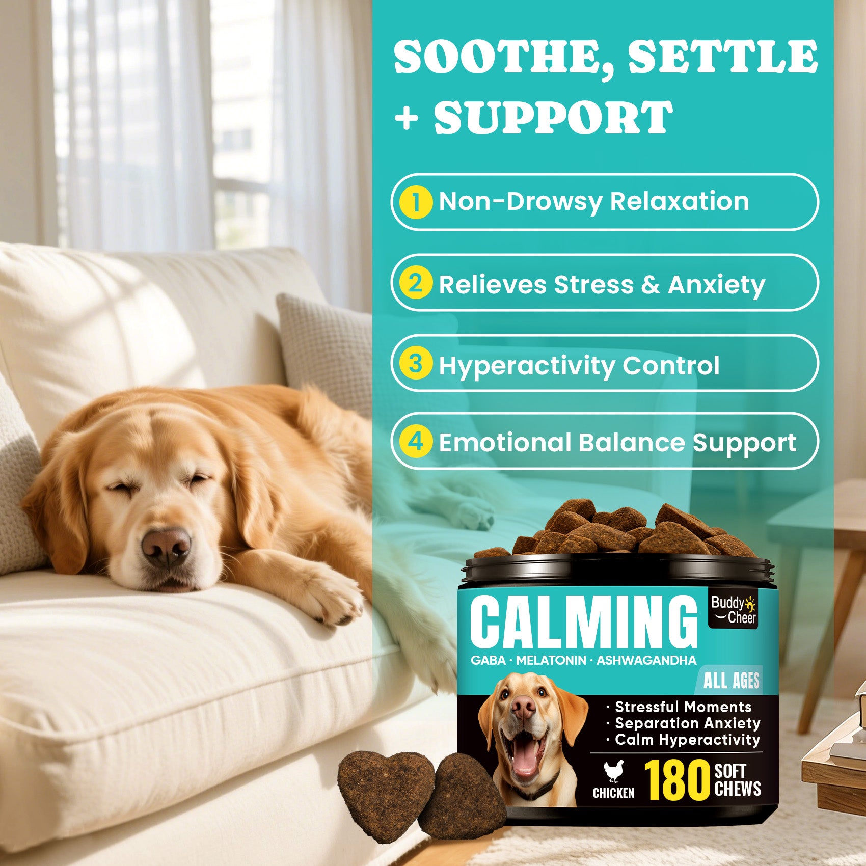 Dog Relaxation Soft Chews Stress Relief