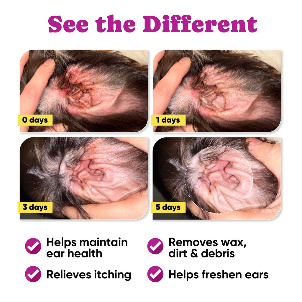 Vet-Formulated Ear Cleaning Finger Wipes Pets