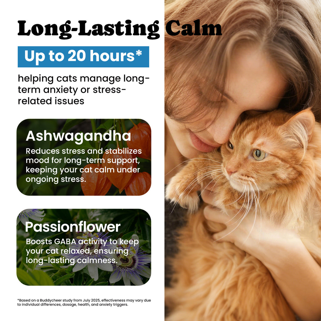 Calming Cat Treats with GABA for Grooming, Travel, Vet Visits - 450 Ct