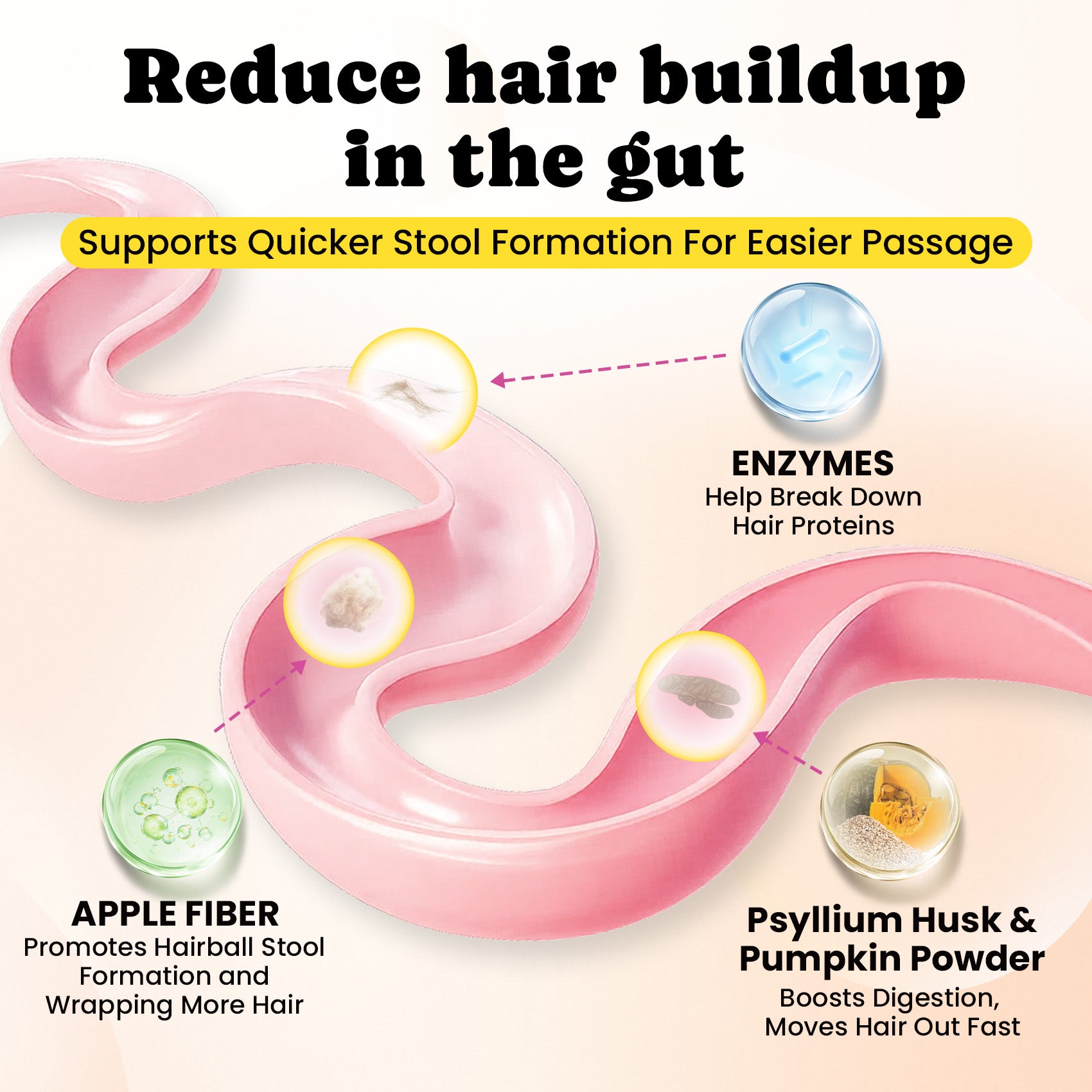 Hairball Treatment for Cats with Coconut & Fish Oils for Smooth Passage - 450 Ct