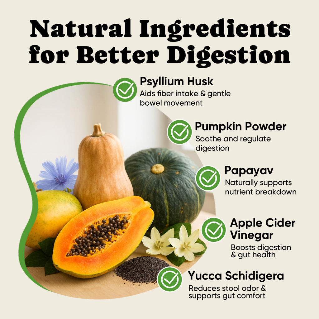 Dog Probiotics Chews with 5 Enzymes & 4 Prebiotics for Gut Health - 180 Ct