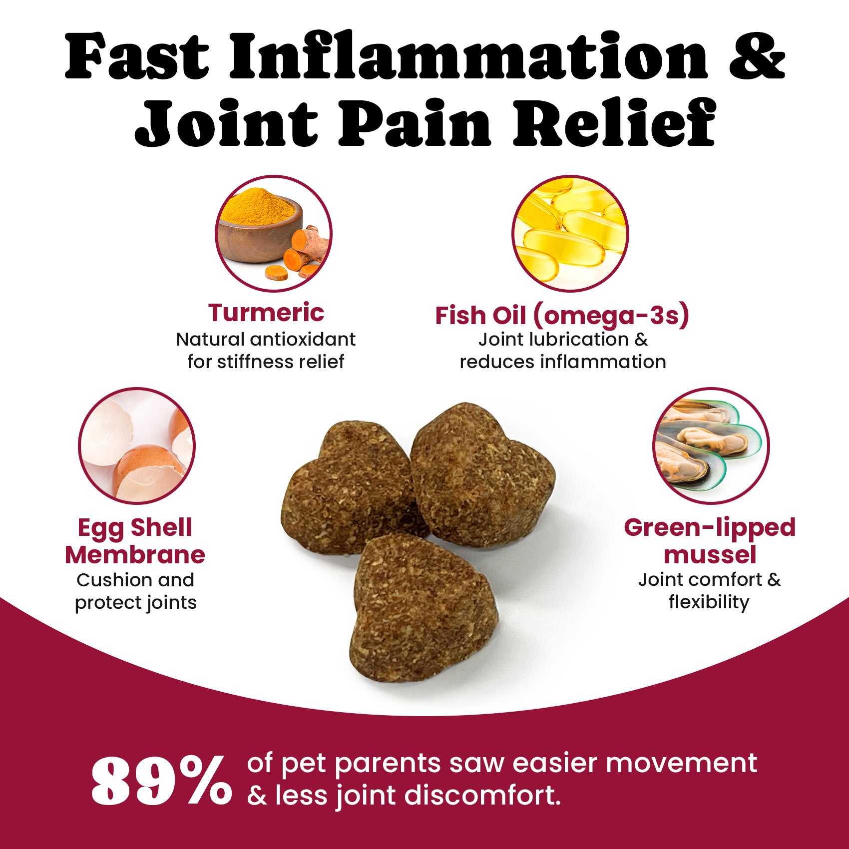 Glucosamine for Dogs Hip and Joint Supplement Chews - 180 Ct