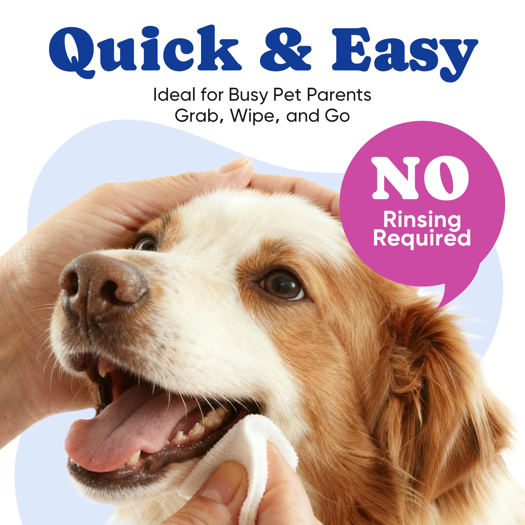 Enzyme pet eye cleaning wipes