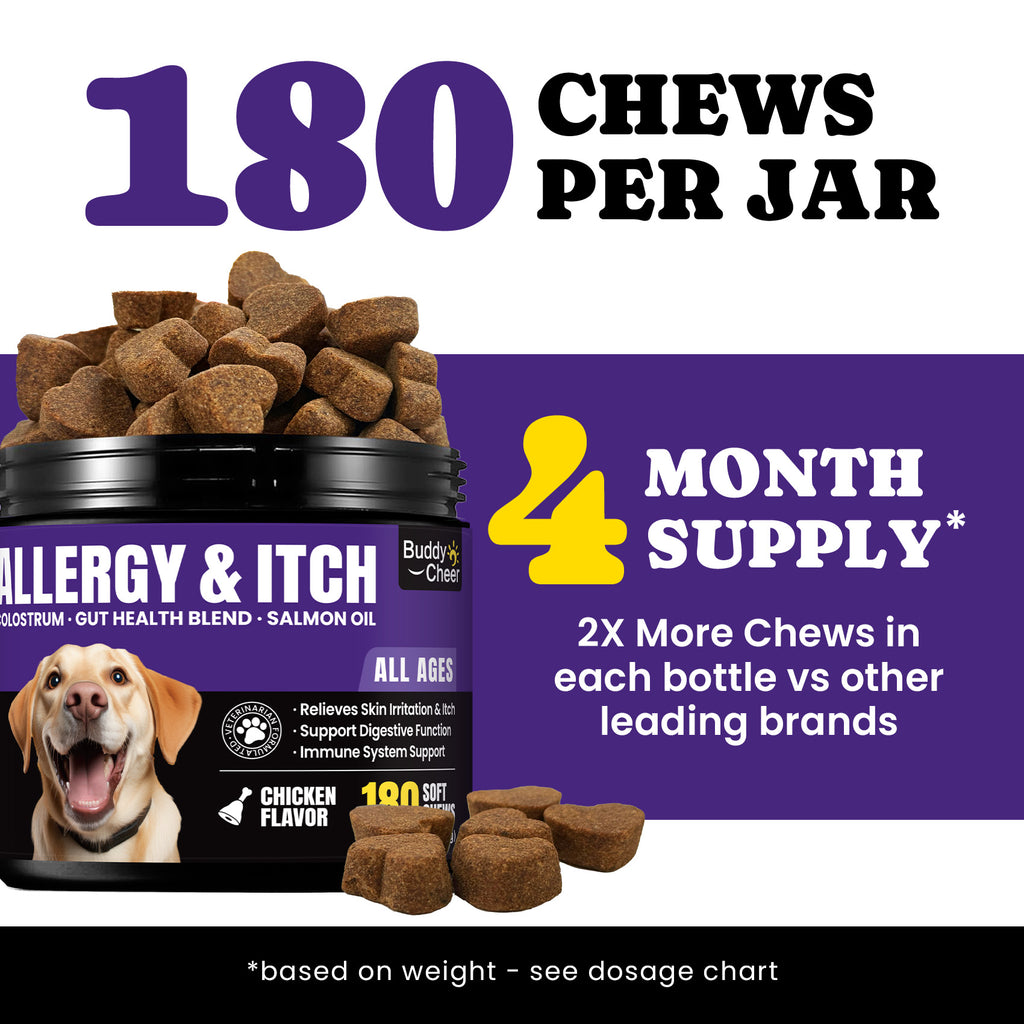 Tasty Allergy Chews Dogs Skin Health BuddyCheer