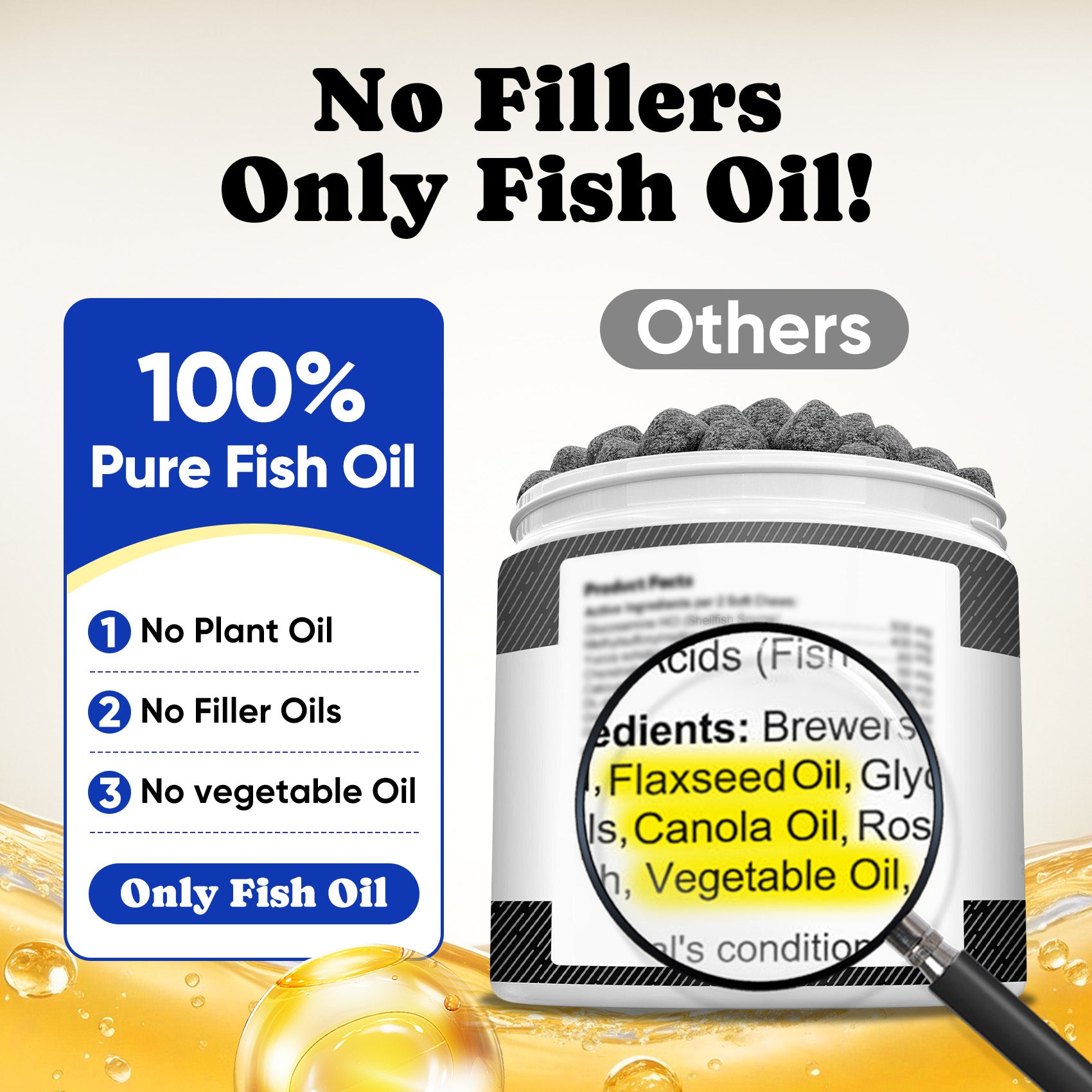 Daily Omega-3 Chews Dogs BuddyCheer Skin Coat