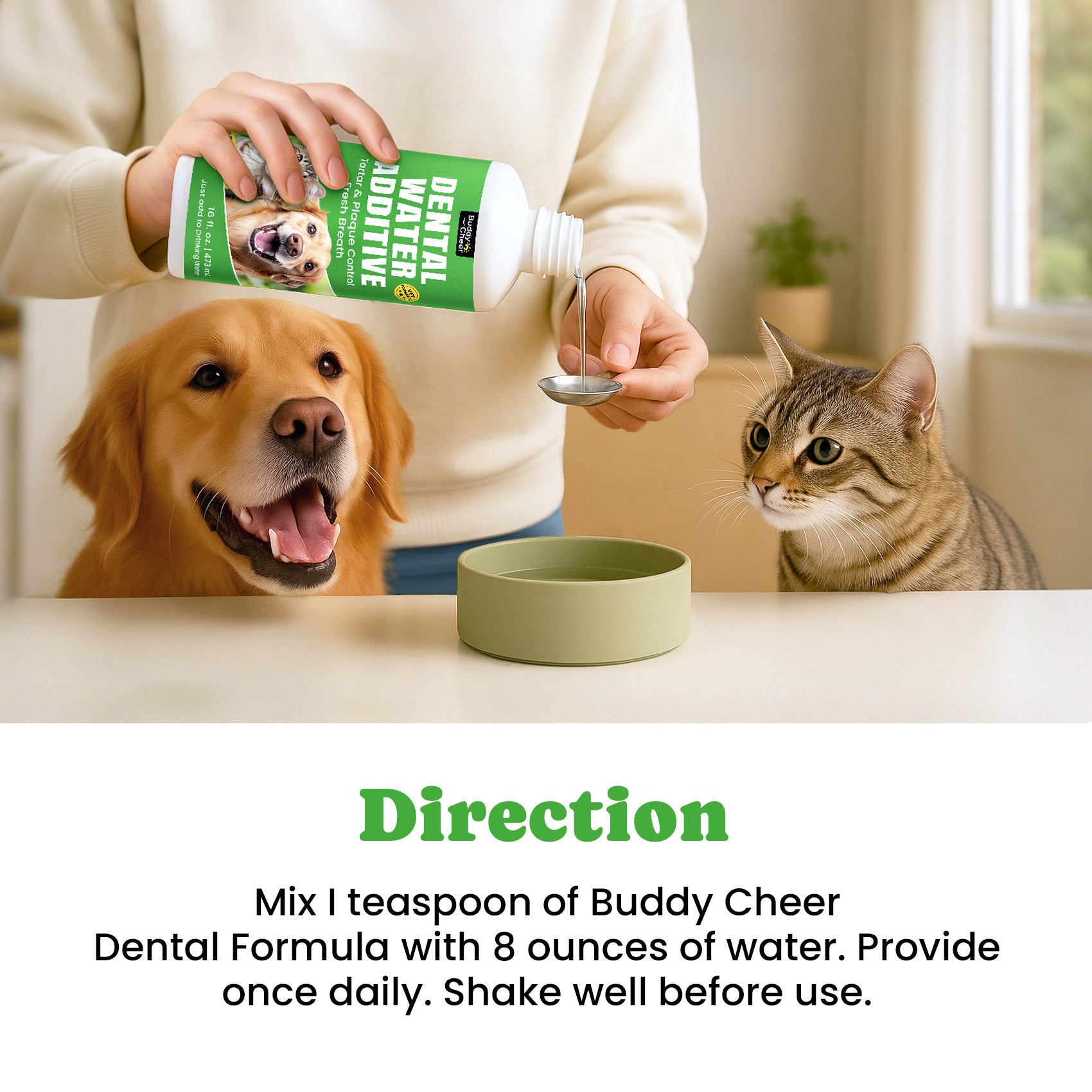 Fresh Breath Water Additive for Dogs and Cats