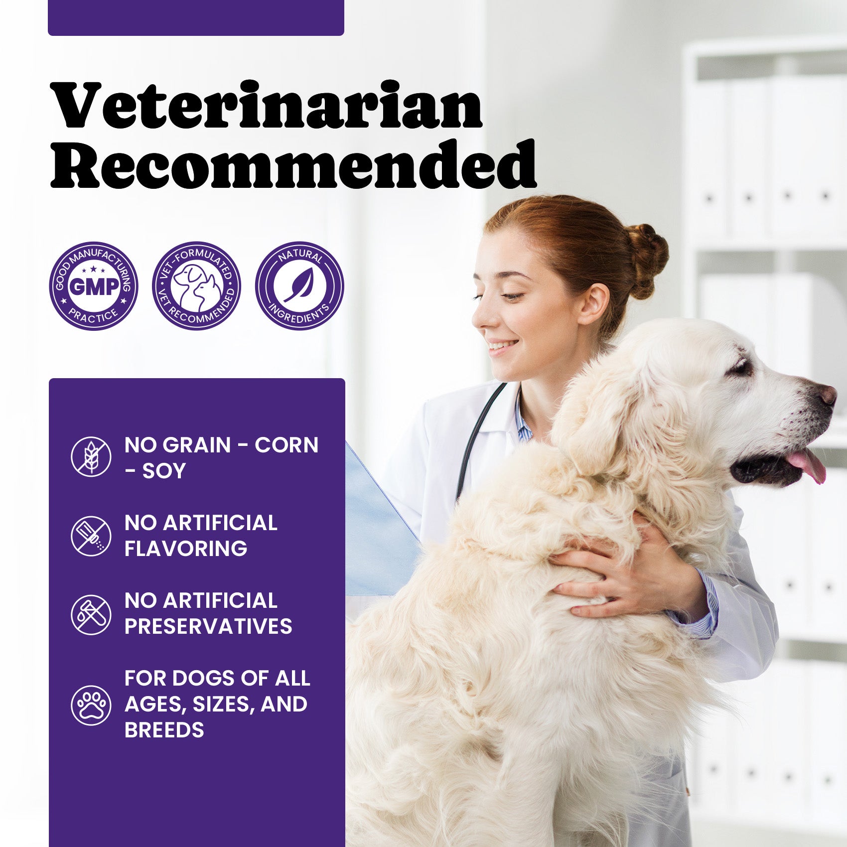 BuddyCheer Dog Allergy Skin Relief Soft Chews