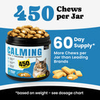 Calming Cat Treats with GABA for Grooming, Travel, Vet Visits - 450 Ct