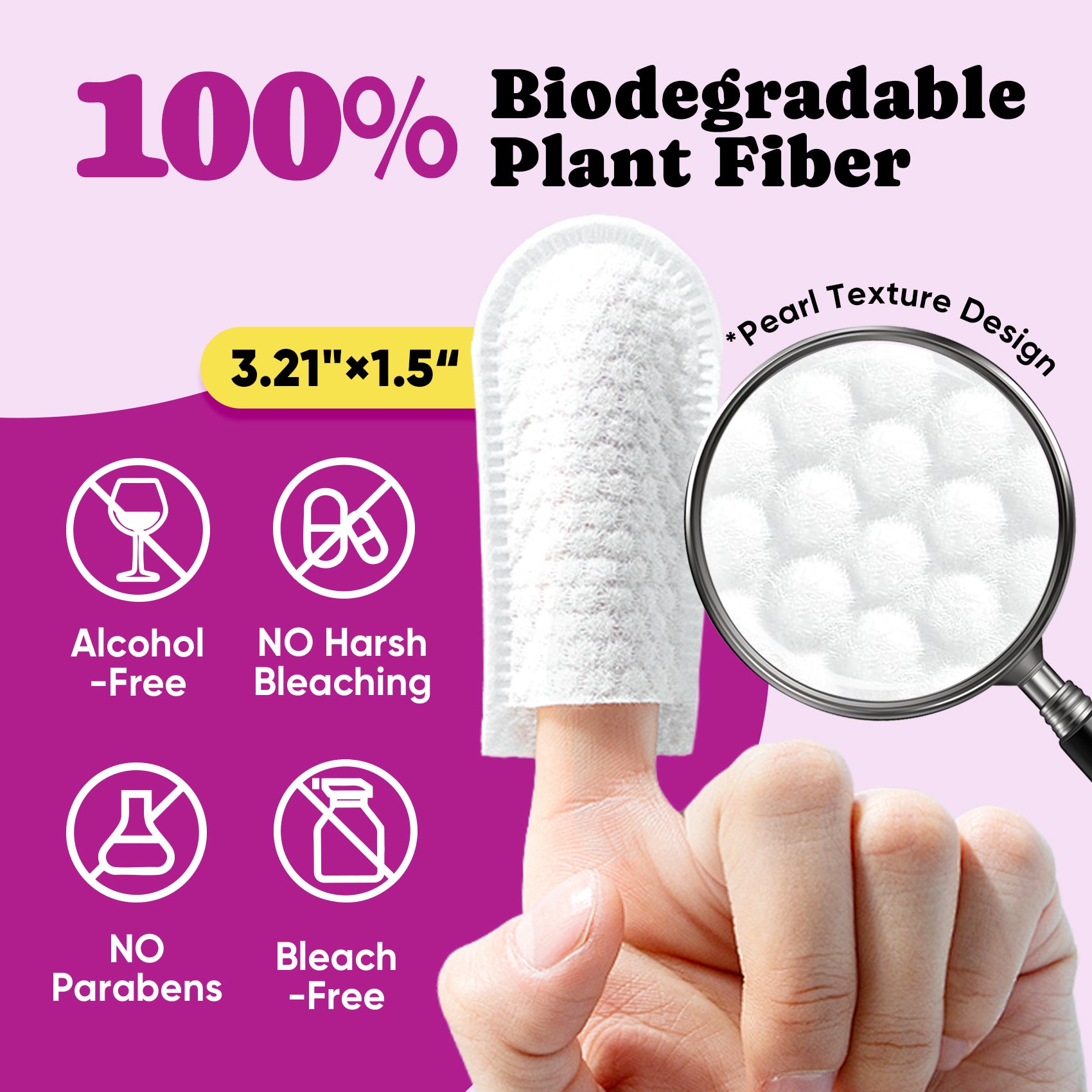 Deep Cleaning Ear Wipes Dogs Cats Finger Use